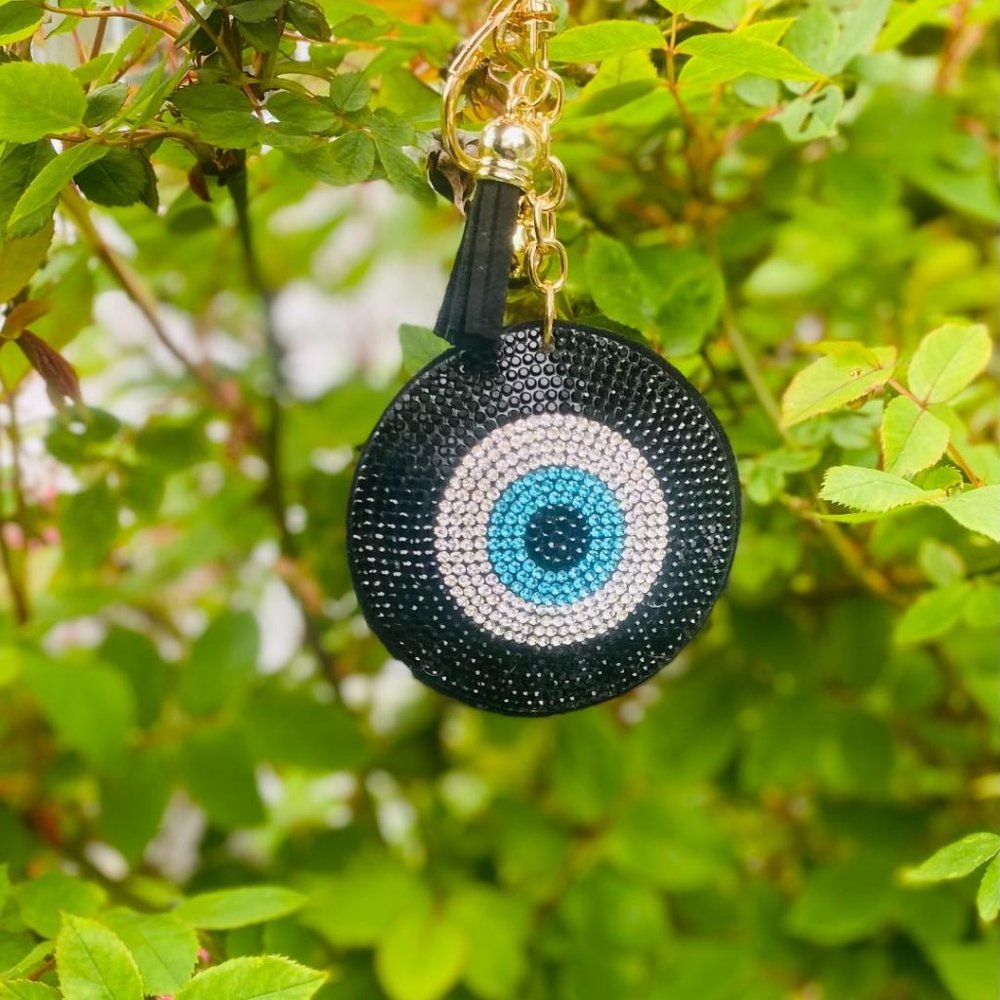 Evil Eye Crystal Bling Keychain